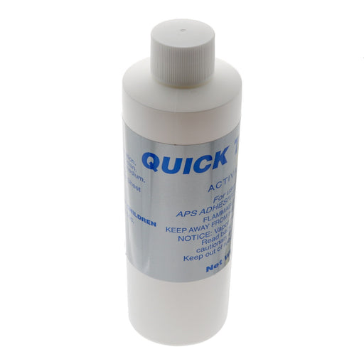 CA accelerator 8oz bottle with standard flip cap or Screw cap and pump spray