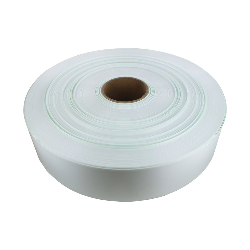 100mm x 6mil white PVC sold in 100 ft. lengths.