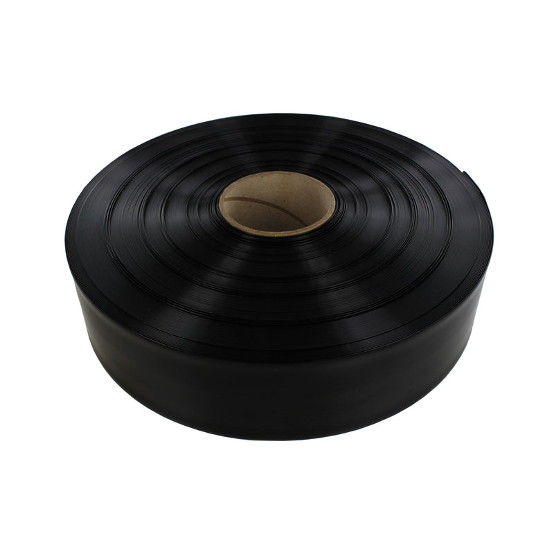 112mm x 6mil black PVC sold in 100 ft. lengths.